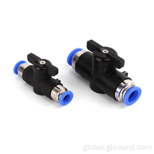  Plastic Pneumatic Connector BUC Plastic Pneumatic Hand Valve Speed Flow Controller Manufactory